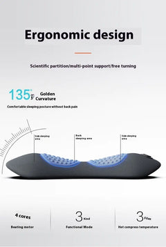 Lumbar Support Pillow with Heating & Massage